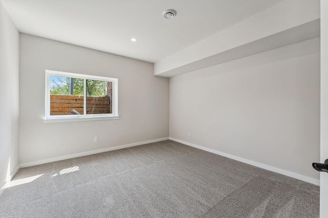 216 S Dewey Ave, Reedsburg, WI 53959 - empty room featuring carpet flooring, baseboards, and recessed lighting