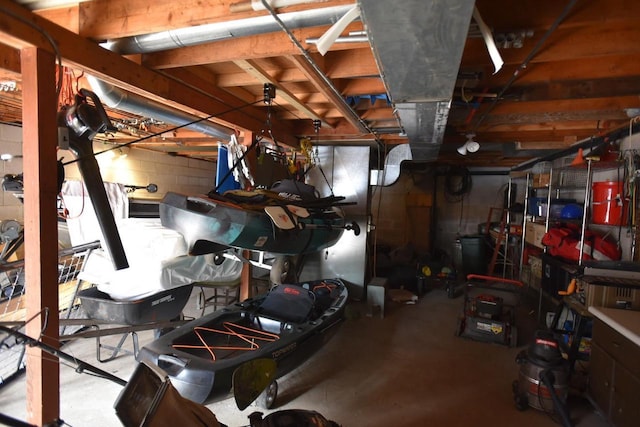 W1514 Spirit Ridge Trl, Keshena, WI 54135 - view of unfinished basement