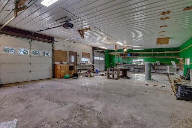 8283 345th St, Stanley, WI 54768 - garage with a garage door opener