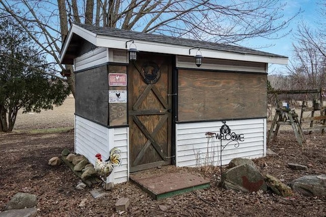 8283 345th St, Stanley, WI 54768 - view of shed