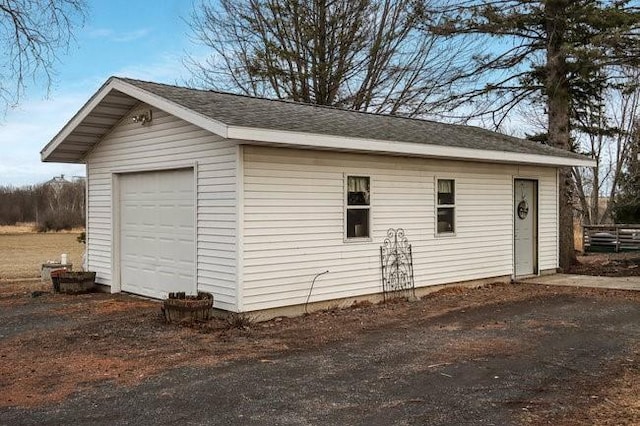 8283 345th St, Stanley, WI 54768 - view of detached garage