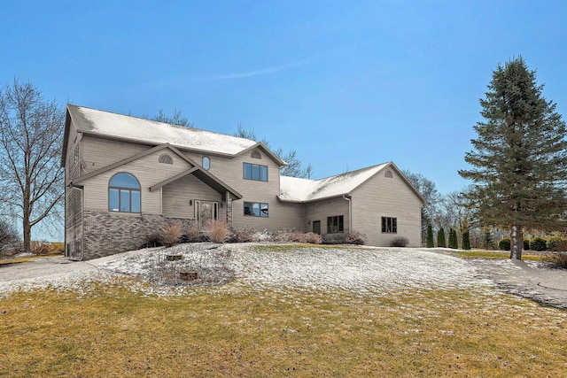 9842 Elan Rd, Tomah, WI 54660 - view of front of house with a front lawn