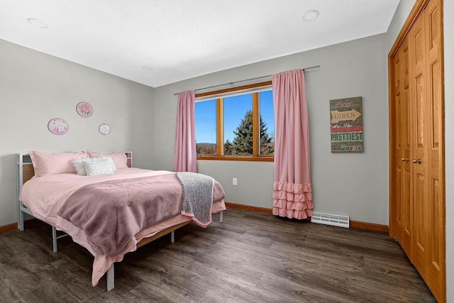 9842 Elan Rd, Tomah, WI 54660 - bedroom with dark wood finished floors and baseboards
