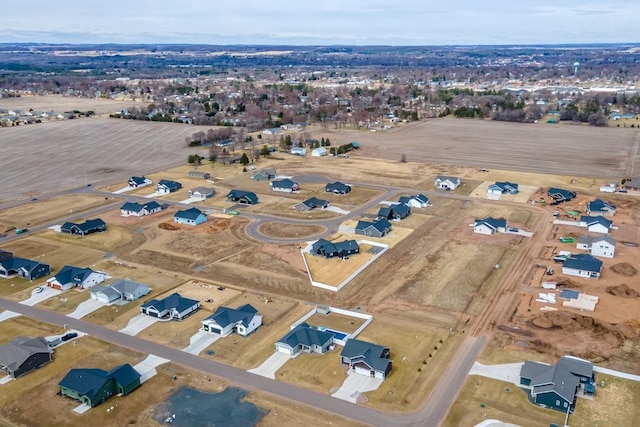 aerial view featuring a residential view