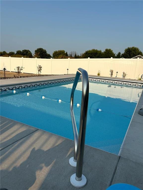 view of pool with a fenced in pool and a fenced backyard