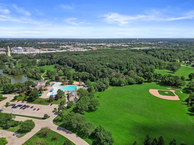 1941 S 124th St, New Berlin, WI 53151 - aerial view featuring a forest view