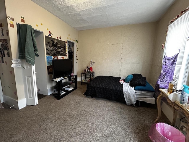 1842 Lasalle St, Racine, WI 53402 - bedroom featuring carpet flooring and a textured ceiling