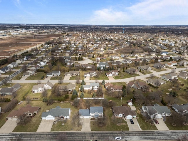 birds eye view of property featuring a residential view