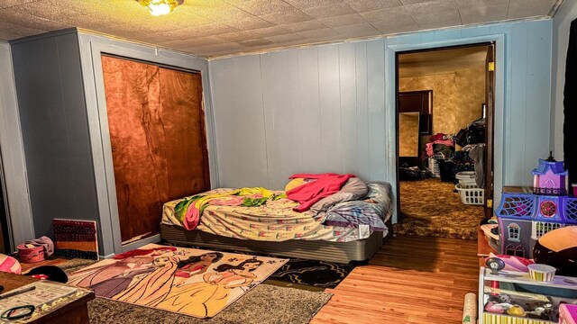 816 Royalton St, Waupaca, WI 54981 - bedroom with a closet and wood finished floors