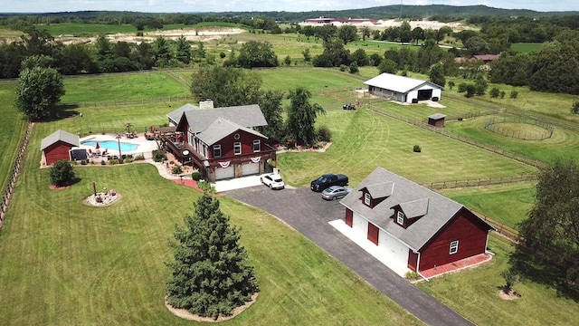 W340S2401 County Road C, Oconomowoc, WI 53066 - bird's eye view with a rural view