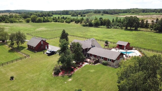 W340S2401 County Road C, Oconomowoc, WI 53066 - bird's eye view featuring a rural view