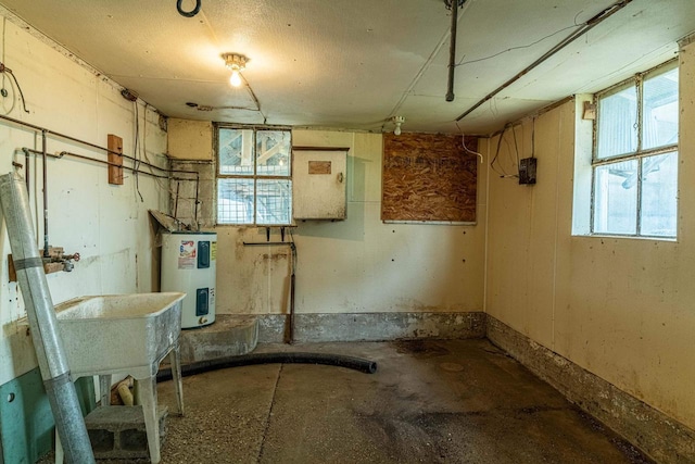 N1616 Haddinger Rd, Monroe, WI 53566 - below grade area with water heater