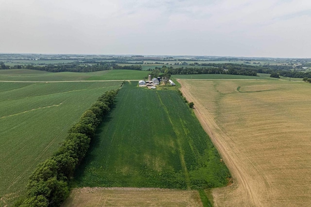 N1616 Haddinger Rd, Monroe, WI 53566 - aerial view of sparsely populated area with rows of crops