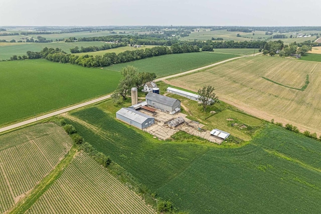 N1616 Haddinger Rd, Monroe, WI 53566 - aerial view of sparsely populated area with large plots for crops