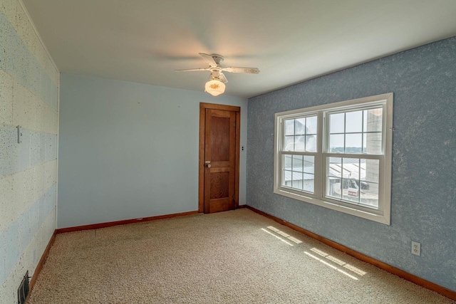 N1616 Haddinger Rd, Monroe, WI 53566 - carpeted spare room with ceiling fan