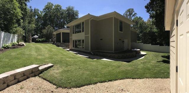 4786 Cardinal Ln, Sun Prairie, WI 53590 - exterior space with fence and a yard