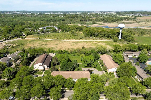3410 Valley Ridge Rd Unit 1, Middleton, WI 53562 - aerial view of property and surrounding area with a tree filled landscape