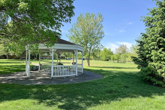 3410 Valley Ridge Rd Unit 1, Middleton, WI 53562 - view of grassy yard featuring a gazebo