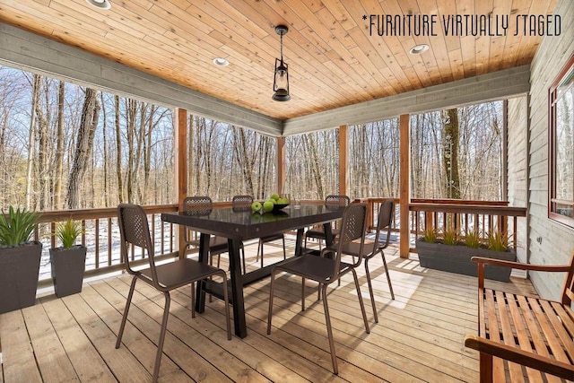 3853 County Rd E, Junction City, WI 54443 - view of sunroom / solarium