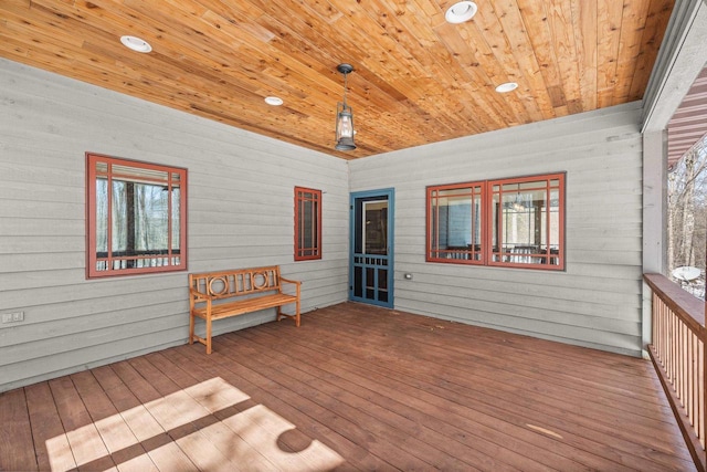 3853 County Rd E, Junction City, WI 54443 - view of wooden deck