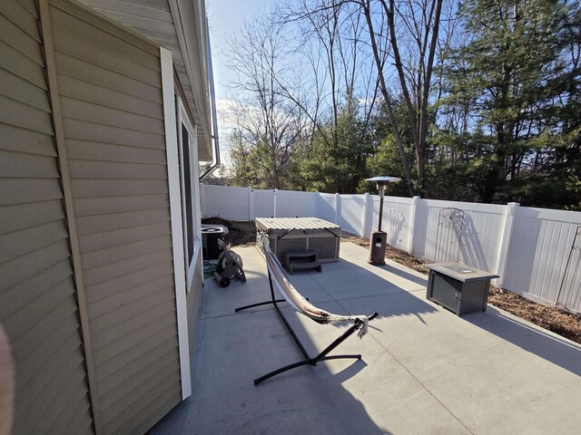 246 Golliher Ct, Westfield, WI 53964 - view of patio / terrace with a fenced backyard