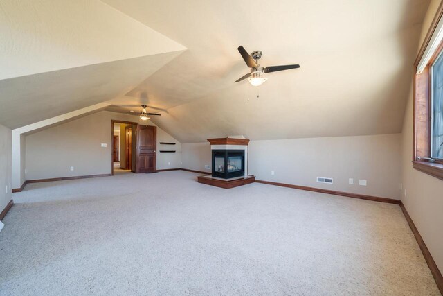 3895 Shorebird Ct, Oshkosh, WI 54904 - additional living space featuring visible vents, ceiling fan, and baseboards