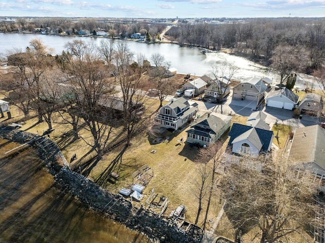 2963 Sunset Point Ln, Oshkosh, WI 54904 - birds eye view of property with a water view