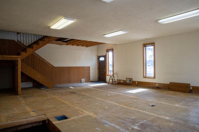 2940 Plover Springs Dr, Plover, WI 54467 - interior space featuring stairway and visible vents