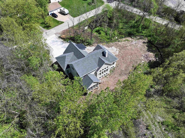 birds eye view of property
