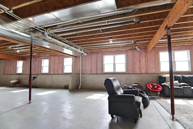 1817 Arboretum Dr, Janesville, WI 53548 - basement with a healthy amount of sunlight