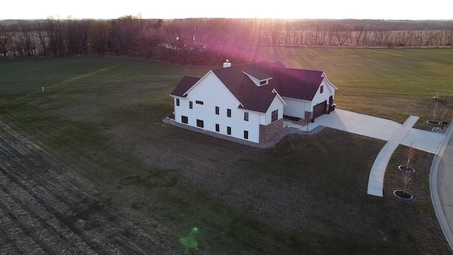 1817 Arboretum Dr, Janesville, WI 53548 - birds eye view of property featuring a rural view