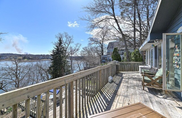 W5683 Park Rd, Elkhorn, WI 53121 - deck with a water view