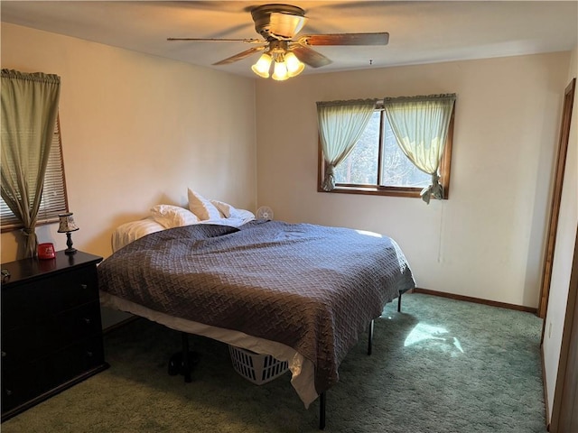 1637 Skeels Ave, Eau Claire, WI 54701 - bedroom featuring carpet floors, a ceiling fan, and baseboards