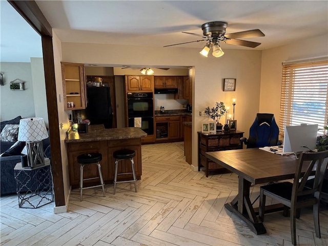 1637 Skeels Ave, Eau Claire, WI 54701 - dining room featuring ceiling fan
