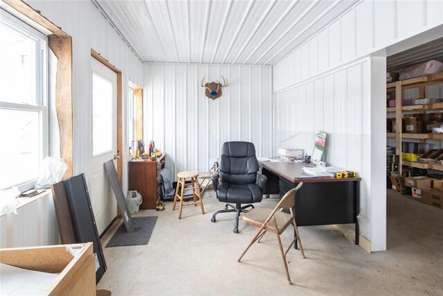 1632 280th Ave, Luck, WI 54853 - office space with metal wall