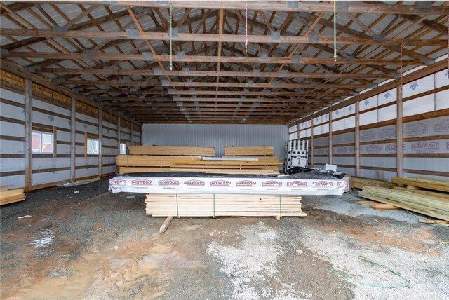 1632 280th Ave, Luck, WI 54853 - garage with metal wall
