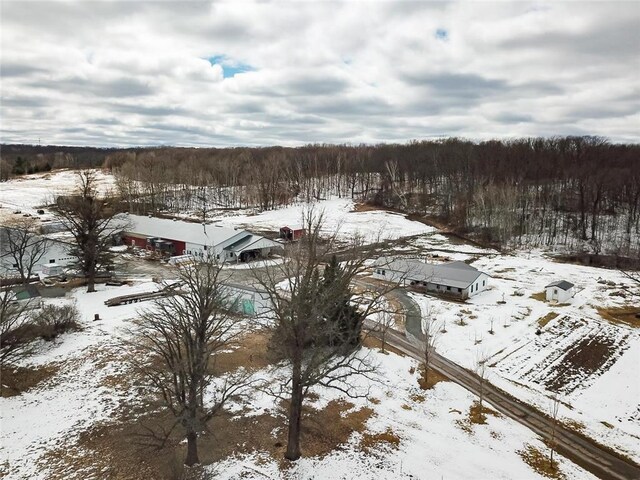 1632 280th Ave, Luck, WI 54853 - view of snowy aerial view