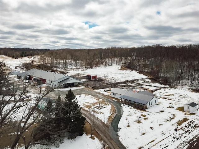 1632 280th Ave, Luck, WI 54853 - view of snowy aerial view
