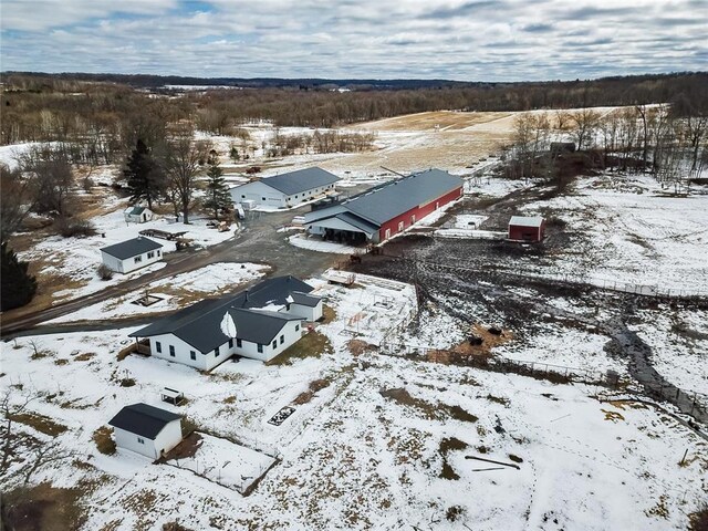 1632 280th Ave, Luck, WI 54853 - view of snowy aerial view