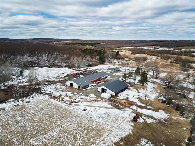 1632 280th Ave, Luck, WI 54853 - view of snowy aerial view