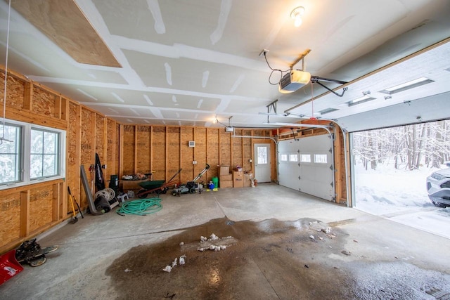 6579 Maple Tree Rd, Crescent, WI 54501 - garage featuring a garage door opener