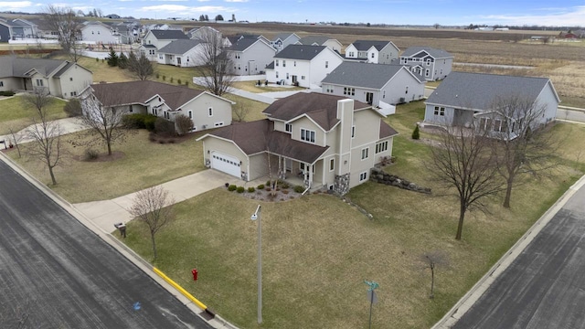 bird's eye view featuring a residential view