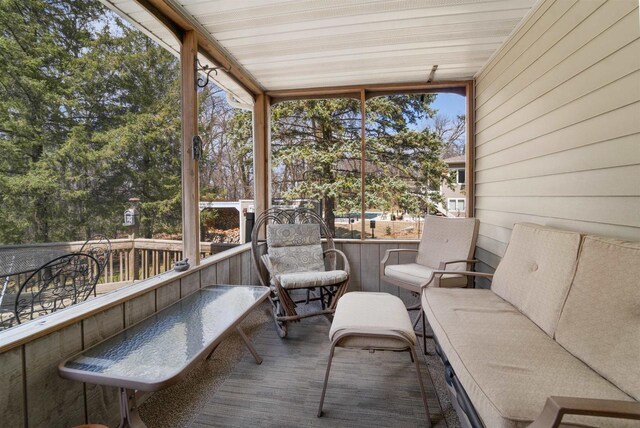 N5120 Summit Ct, Fond Du Lac, WI 54937 - sunroom / solarium with an outdoor hangout area