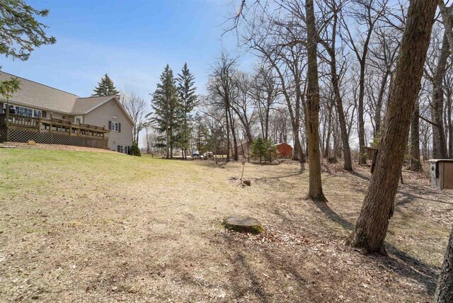 N5120 Summit Ct, Fond Du Lac, WI 54937 - view of yard with a deck