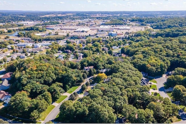 3921 Damon Ct, Eau Claire, WI 54701 - birds eye view of property with a wooded view