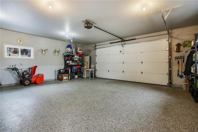 1229 W Beltline Rd, Spring Valley, WI 54767 - garage featuring a garage door opener