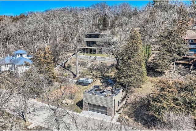 1020 Lake St, Prescott, WI 54021 - bird's eye view with a view of trees