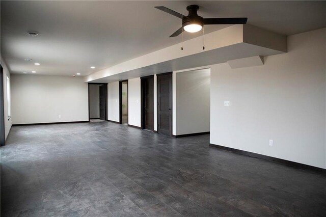 17297 109th Ave, Chippewa Falls, WI 54729 - empty room featuring recessed lighting, baseboards, and ceiling fan