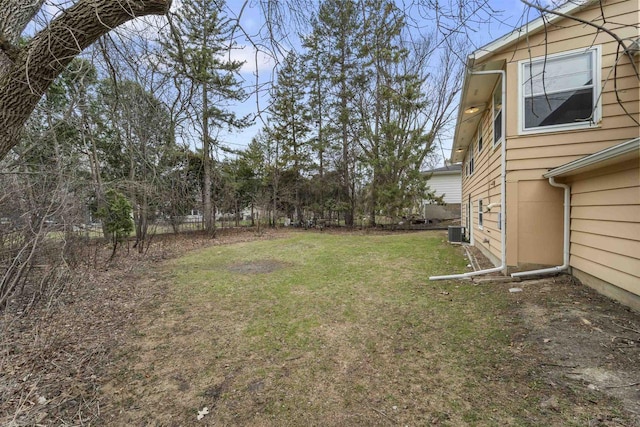 5221 Odana Rd, Madison, WI 53711 - view of yard with central AC unit and fence