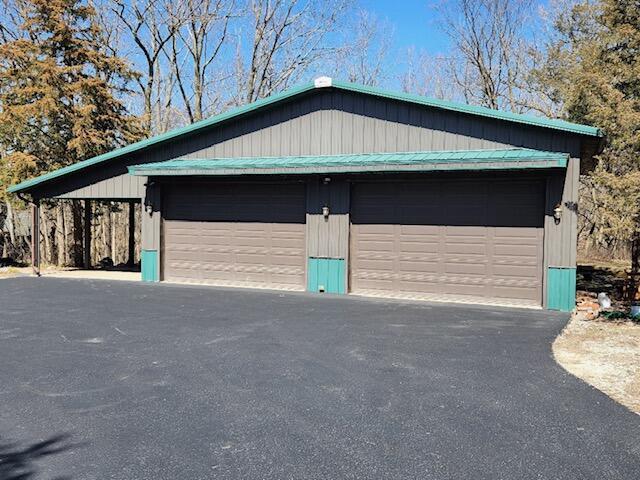 garage with a detached garage
